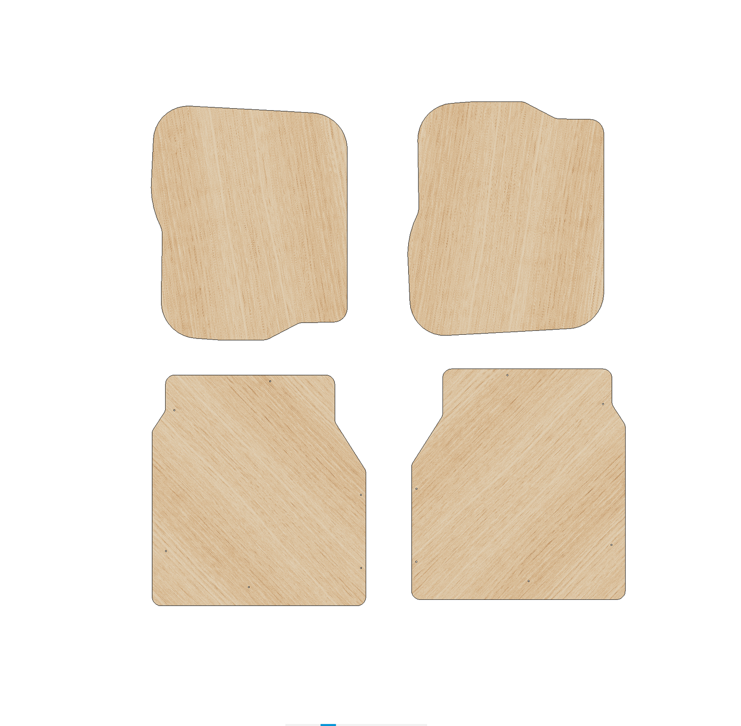 Citroen Dispatch 2016-Present MWB - Rear Door Panels Ply Lining Kit