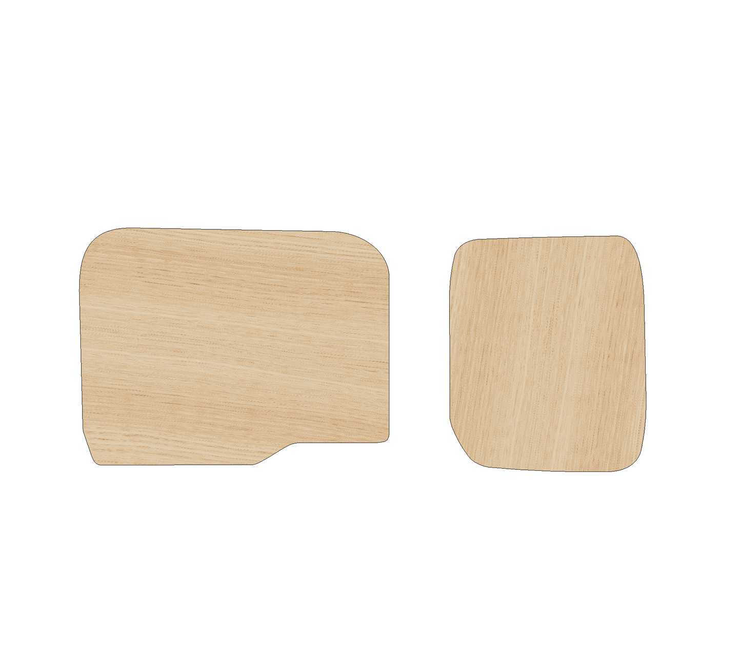 Fiat Doblo 2010-2022 LWB - Rear Door Panels