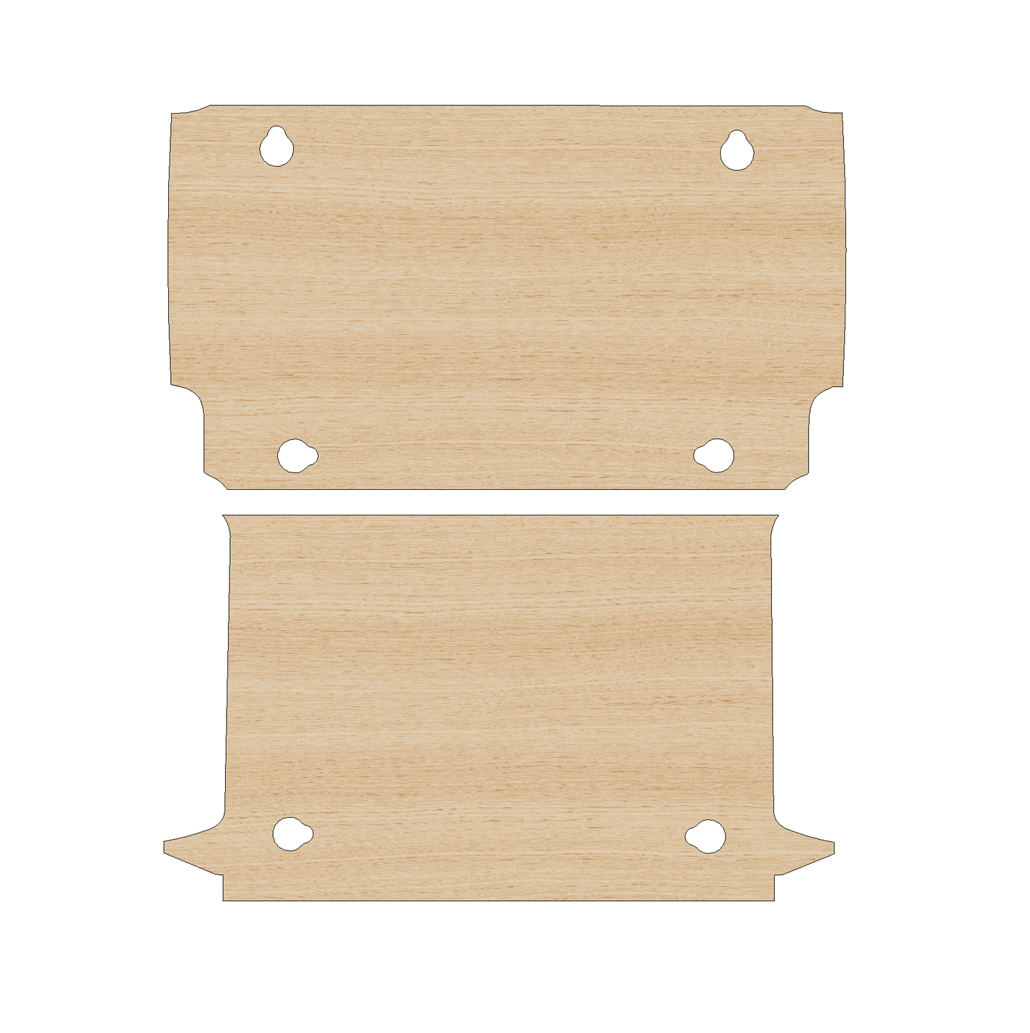 Fiat Doblo 2010-2022 SWB No Sliding Doors - Floor Ply Lining Kit