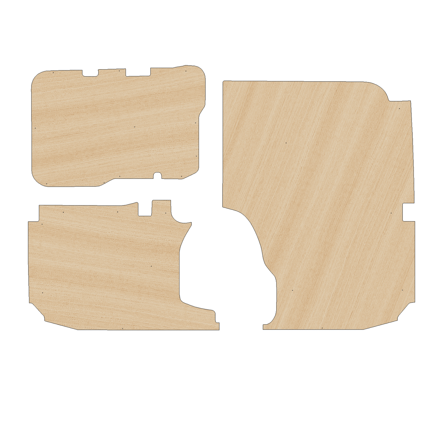 Ford Transit Connect 2002-2013 LWB - Side Panels Ply Lining Kit