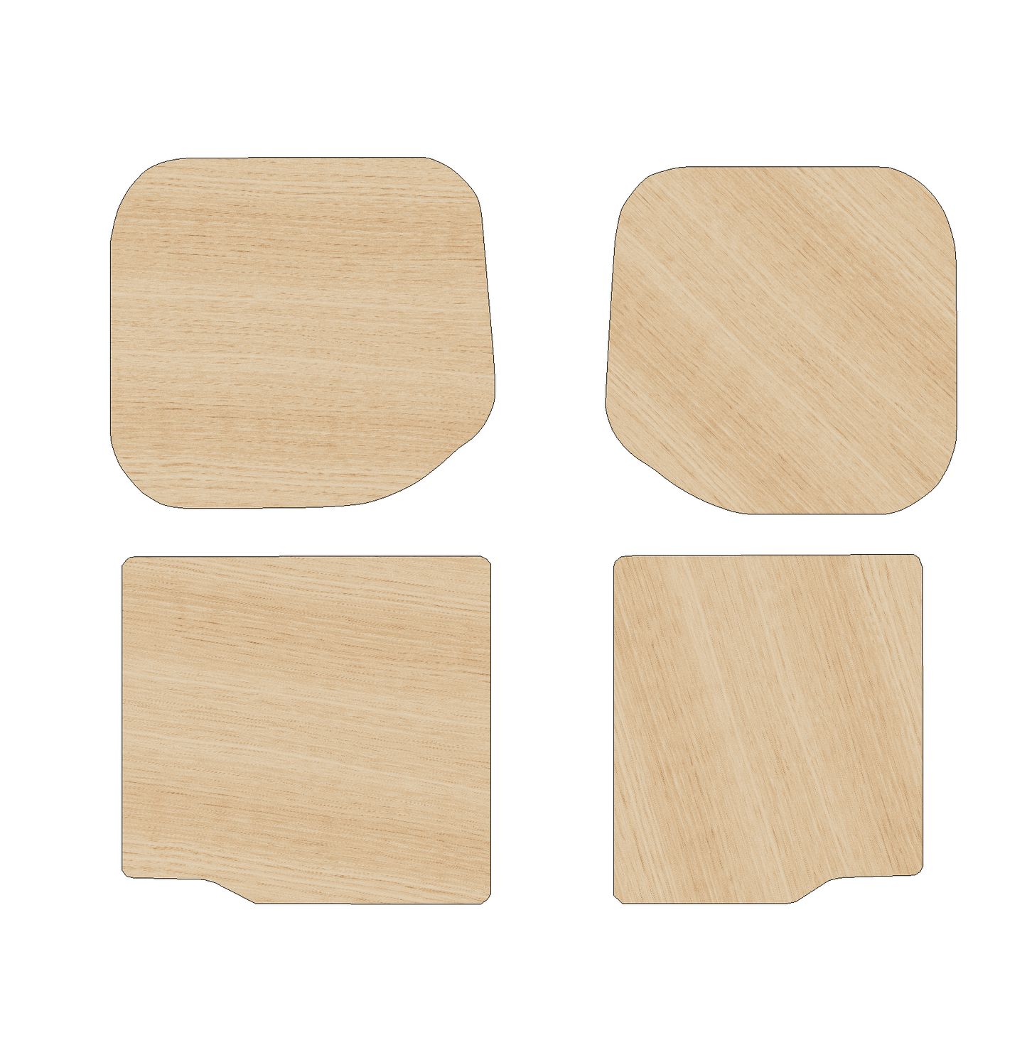 Ford Transit Custom 2013-2023 LWB - Rear Door Panels Ply Lining Kit