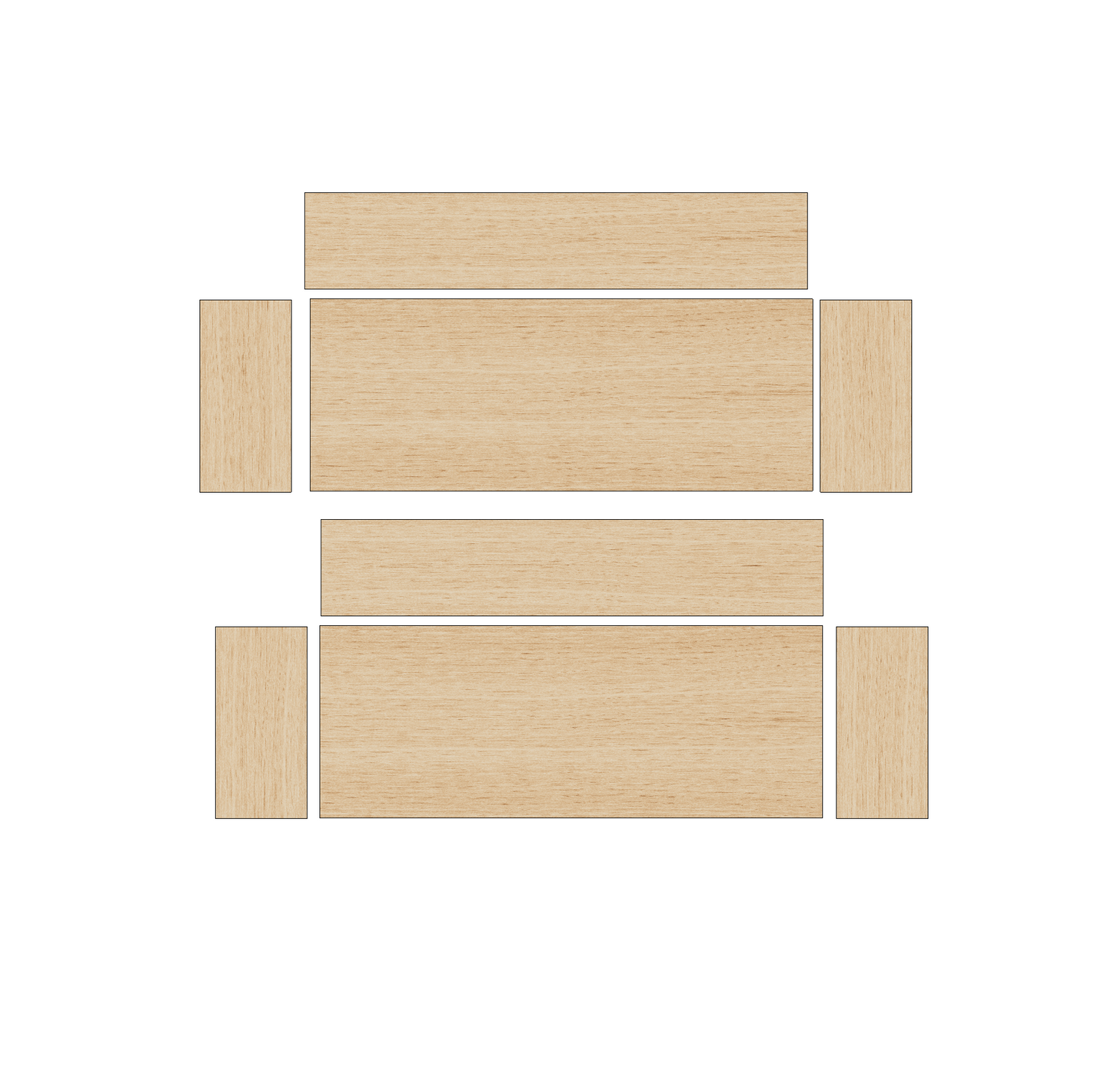 Ford Transit Custom 2013-2023 SWB Type A - Wheel Boxes Ply Lining Kit