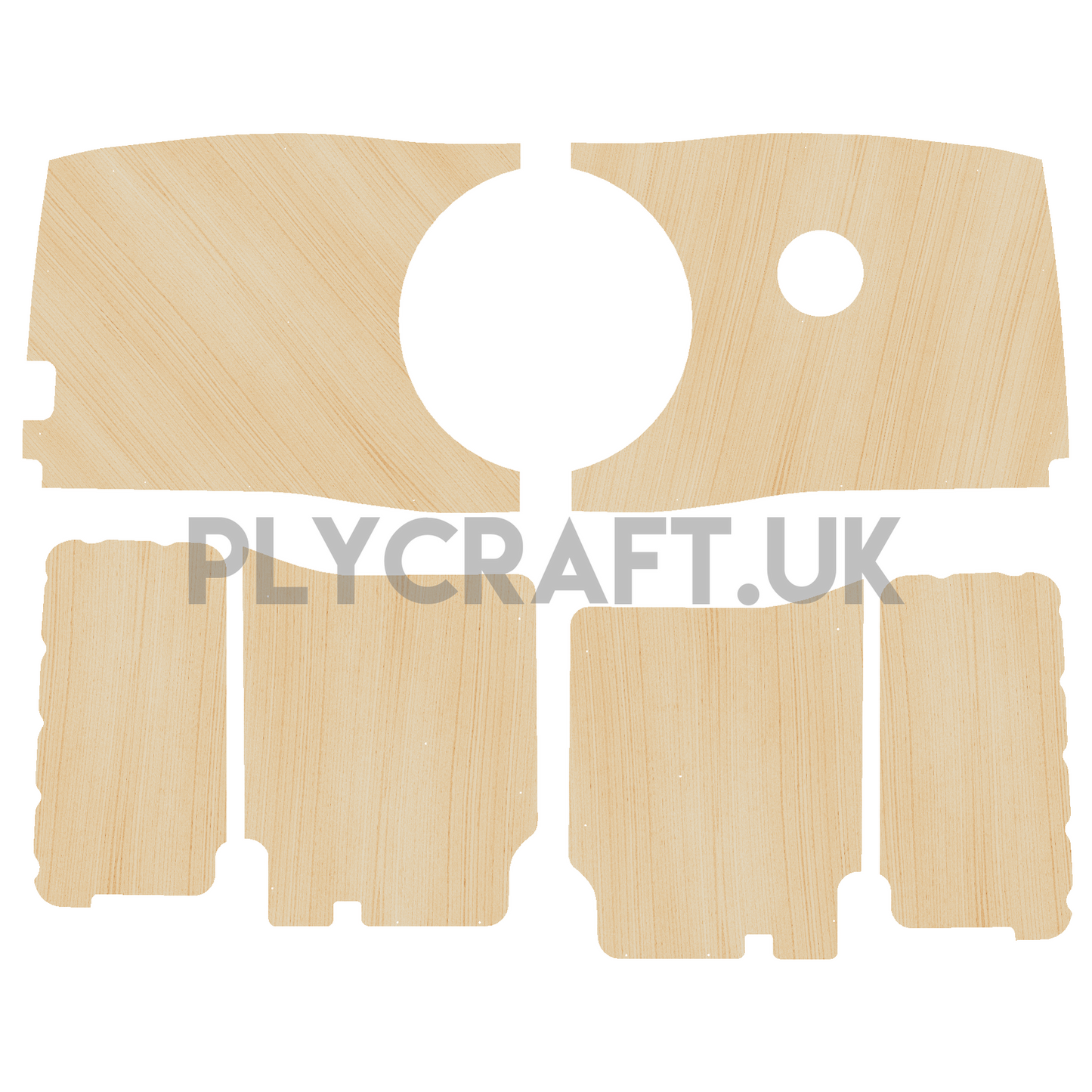 Mercedes Vito 2014 - Present SWB - Side Panels Ply Lining Kit