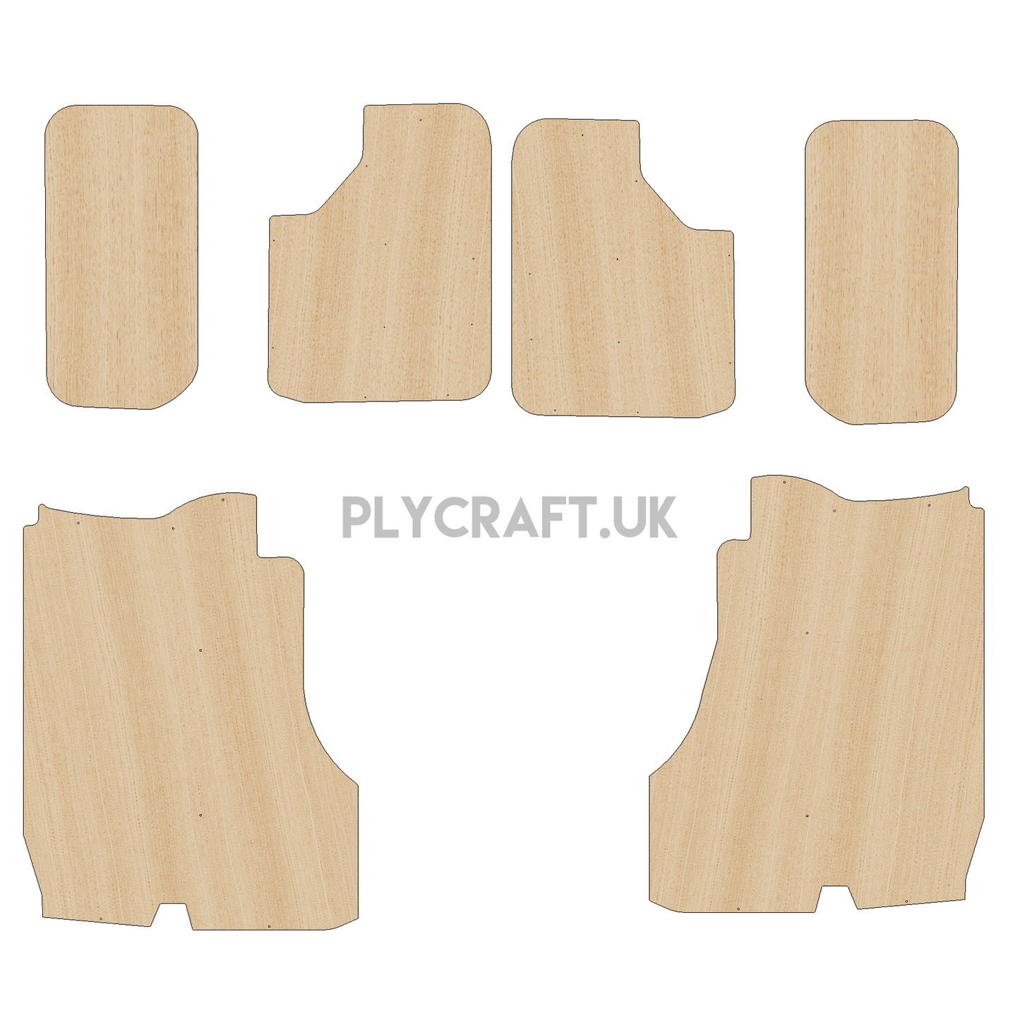 Peugeot Expert 2016-Present LWB L3 - SidePanels Ply Lining Kit