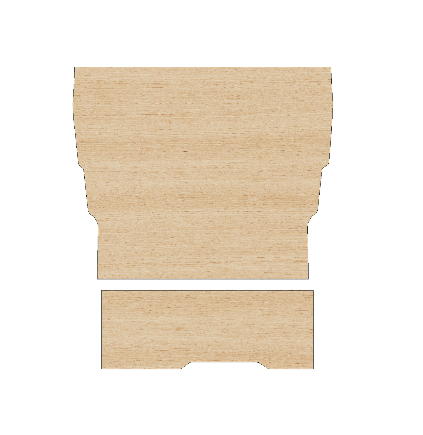Peugeot Partner 2008-2018 SWB No Sliding Door - Floor Ply Lining Kit