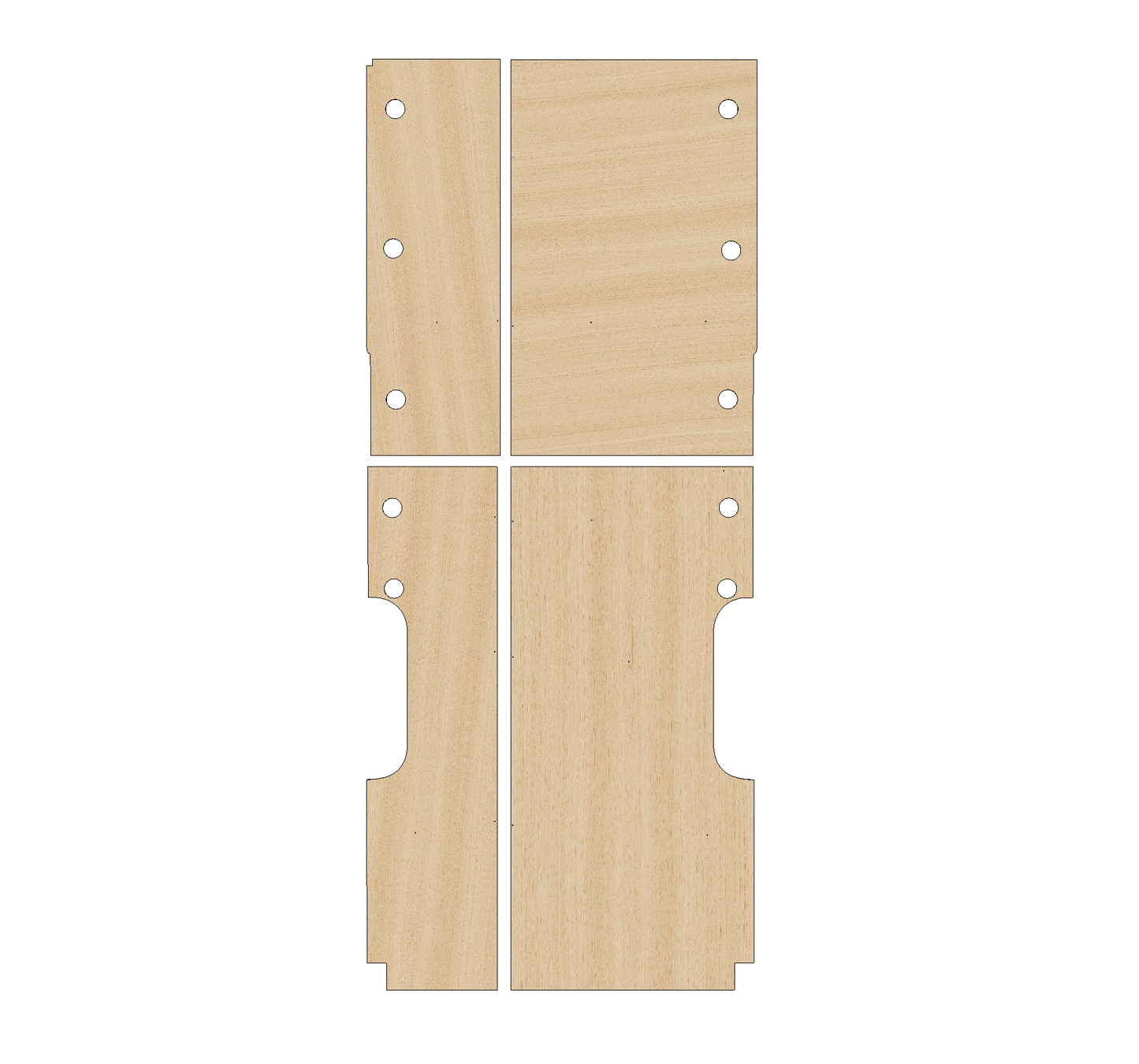 Renault Master 2010-2024 XLWB L4 Single wheel - Floor Ply Lining Kit