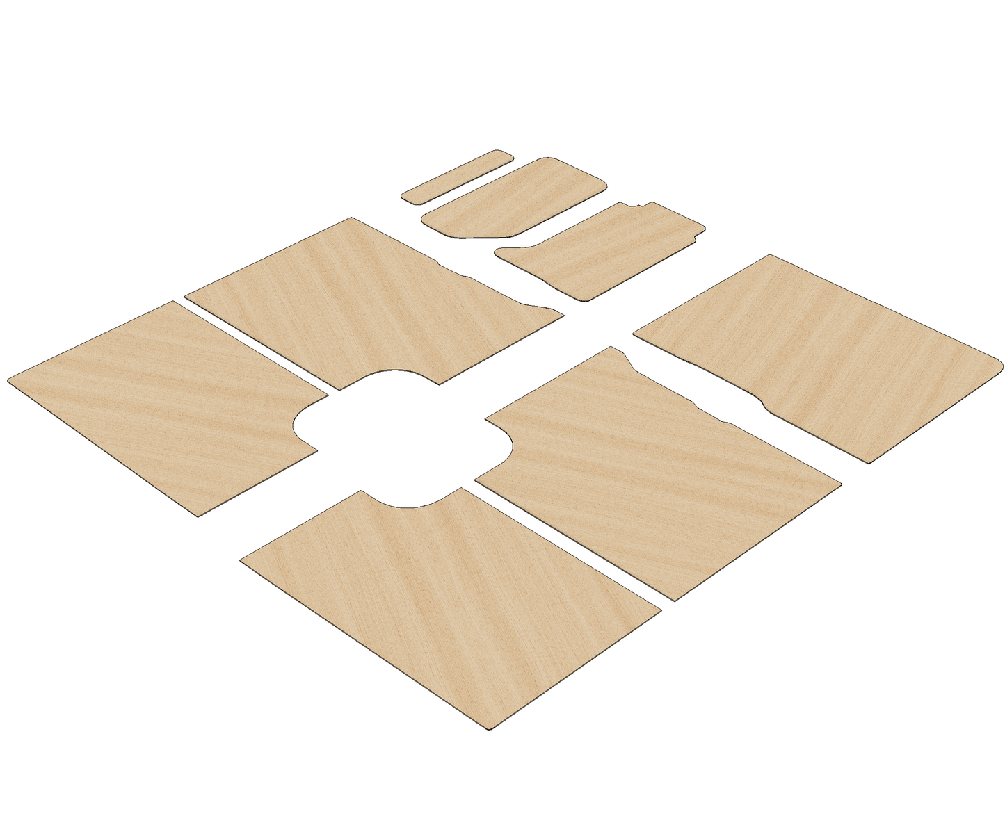 Renault Master 2010-2024 XLWB L4 - Side Panels Ply Lining Kit