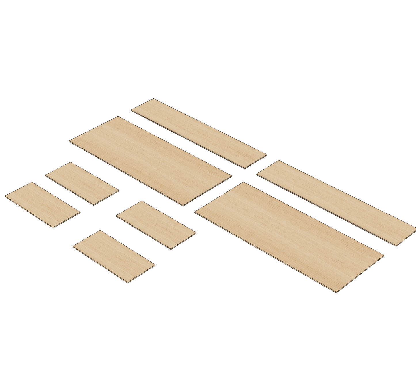 Nissan NV400/Interstar 2010-2024 All - Wheel Boxes Ply Lining Kit