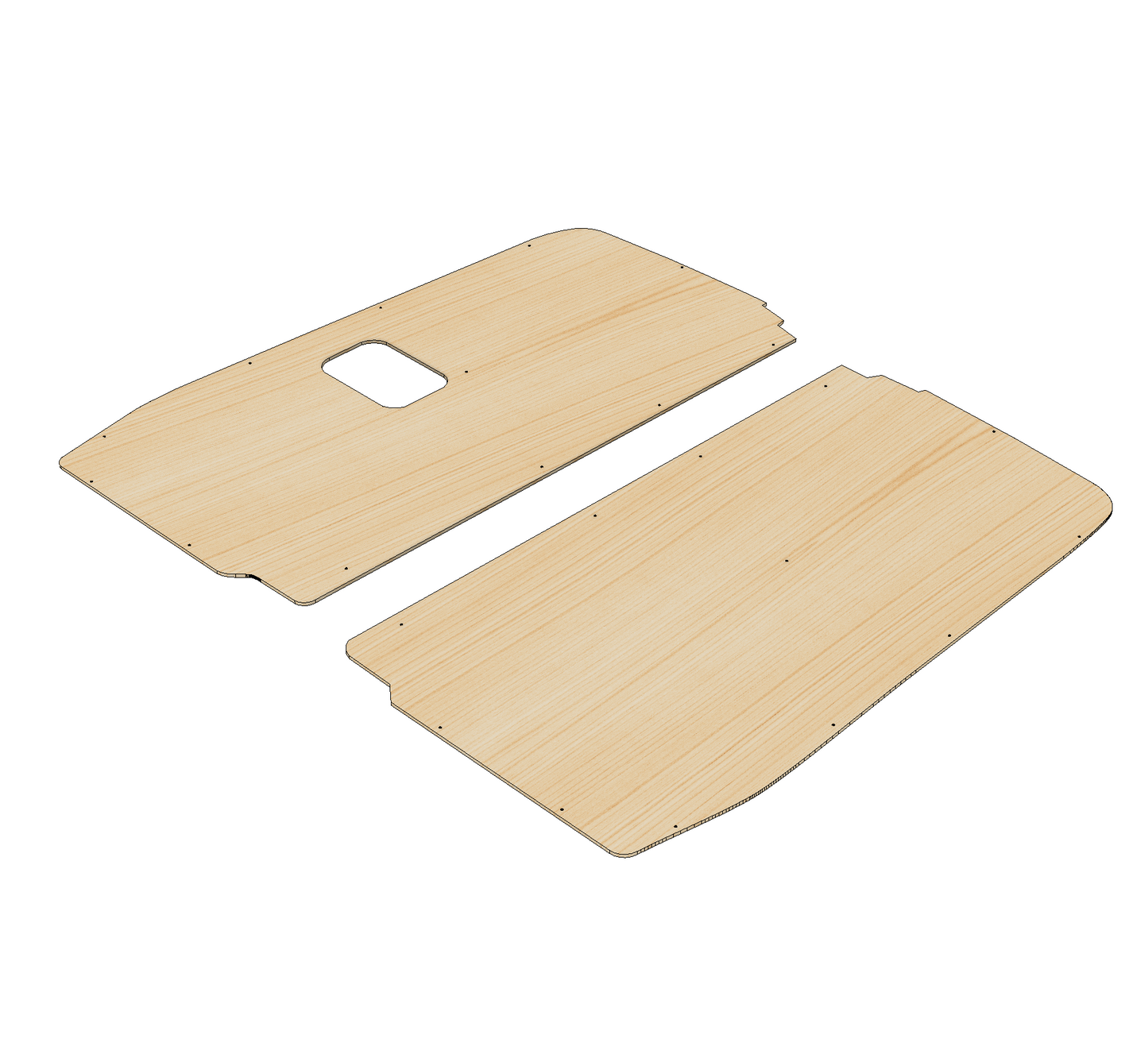 Mercedes Vito 2014 - Present - Rear Door Panels Ply Lining Kit