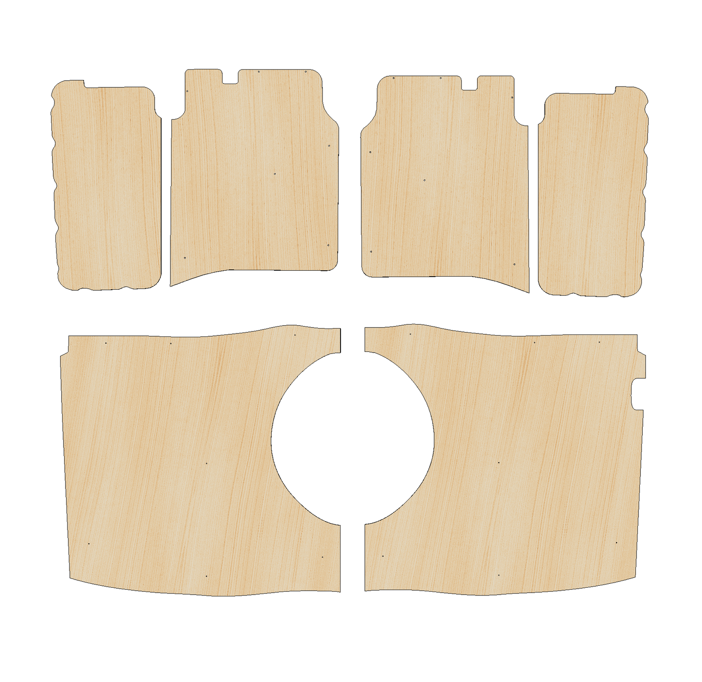 Mercedes Vito 2014 - Present L3 X-Long (LWB) - Side Panels Ply Lining Kit