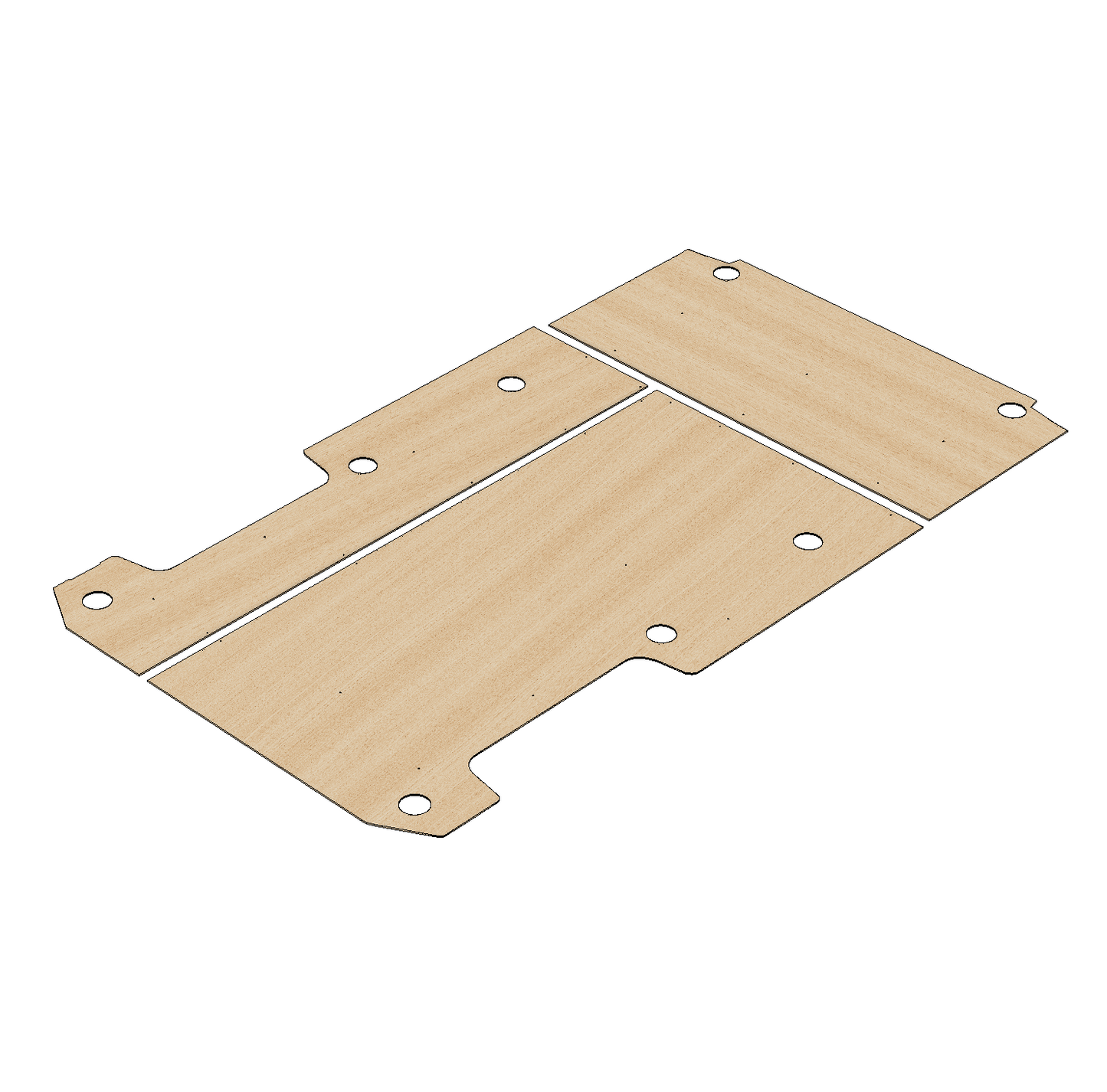 Maxus (Weststar, LDV) V80 2011-Present LWB - Floor Ply Lining Kit