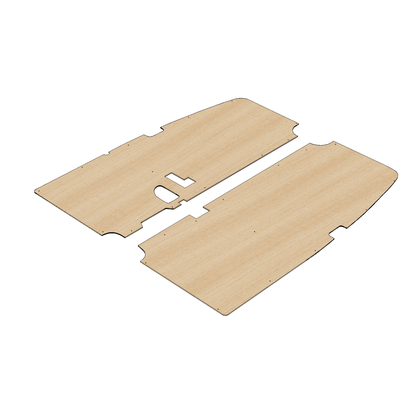 Maxus (Weststar, LDV) V80 2011-Present LWB - Rear Door Panels Ply Lining Kit