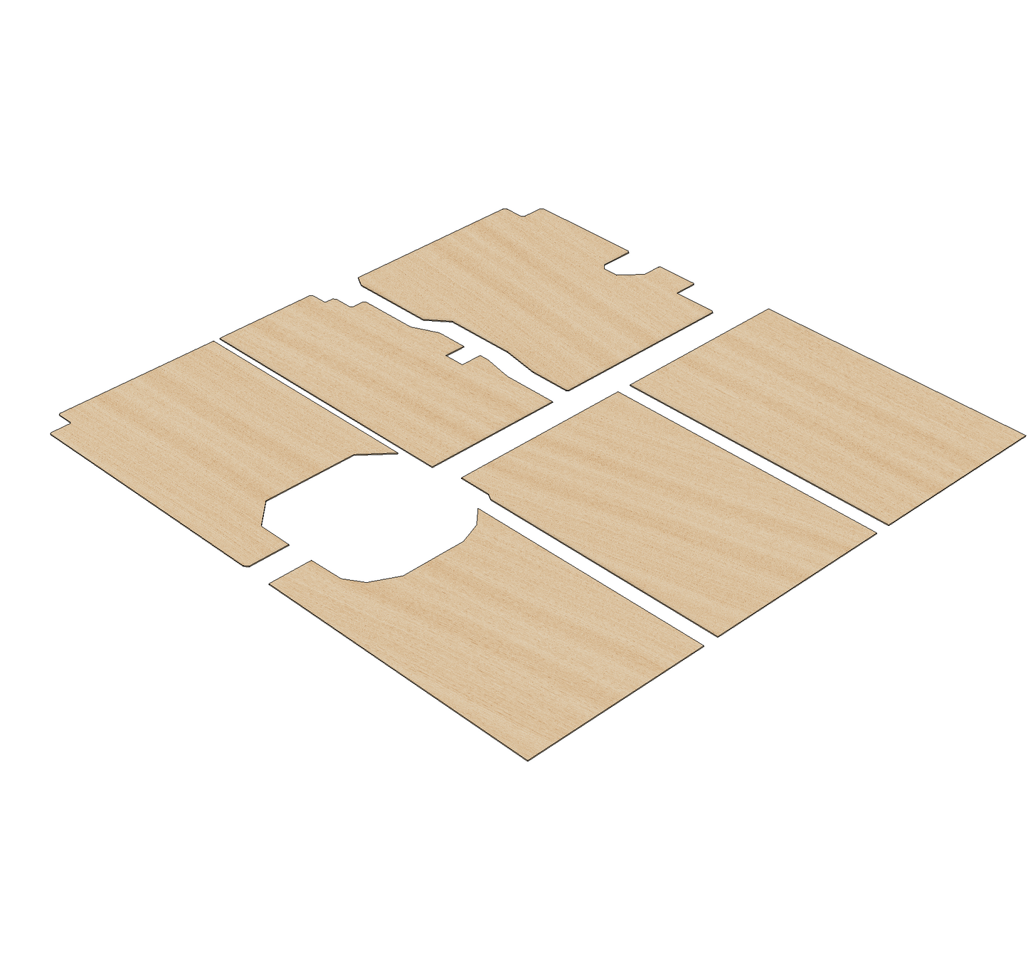 Nissan Interstar 2025-Present LWB L3 - Side Panels Ply Lining Kit