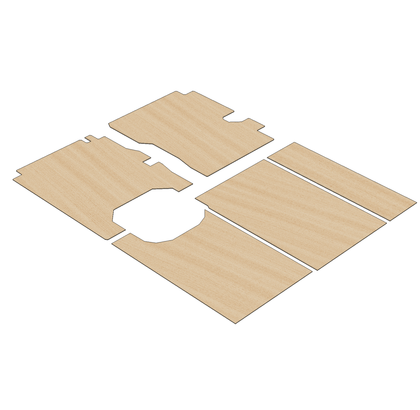 Nissan Interstar2025-Present MWB L2 - Side Panels Ply Lining Kit