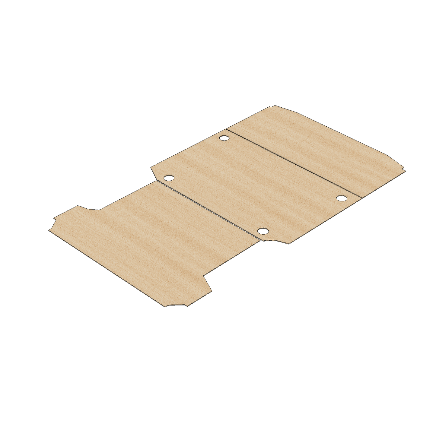 Nissan Interstar 2025-Present MWB L2 - Floor Ply Lining Kit