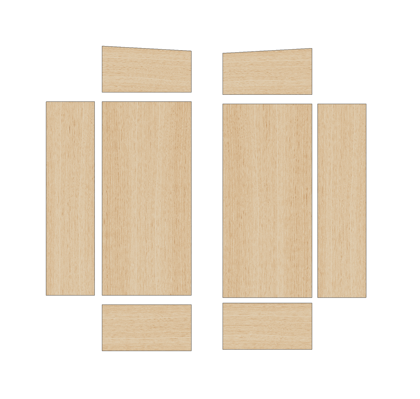 Toyota ProAce Max 2023-Present MWB/L2 LWB/L3 XLWB/L4 - Wheel Boxes Ply Lining Kit