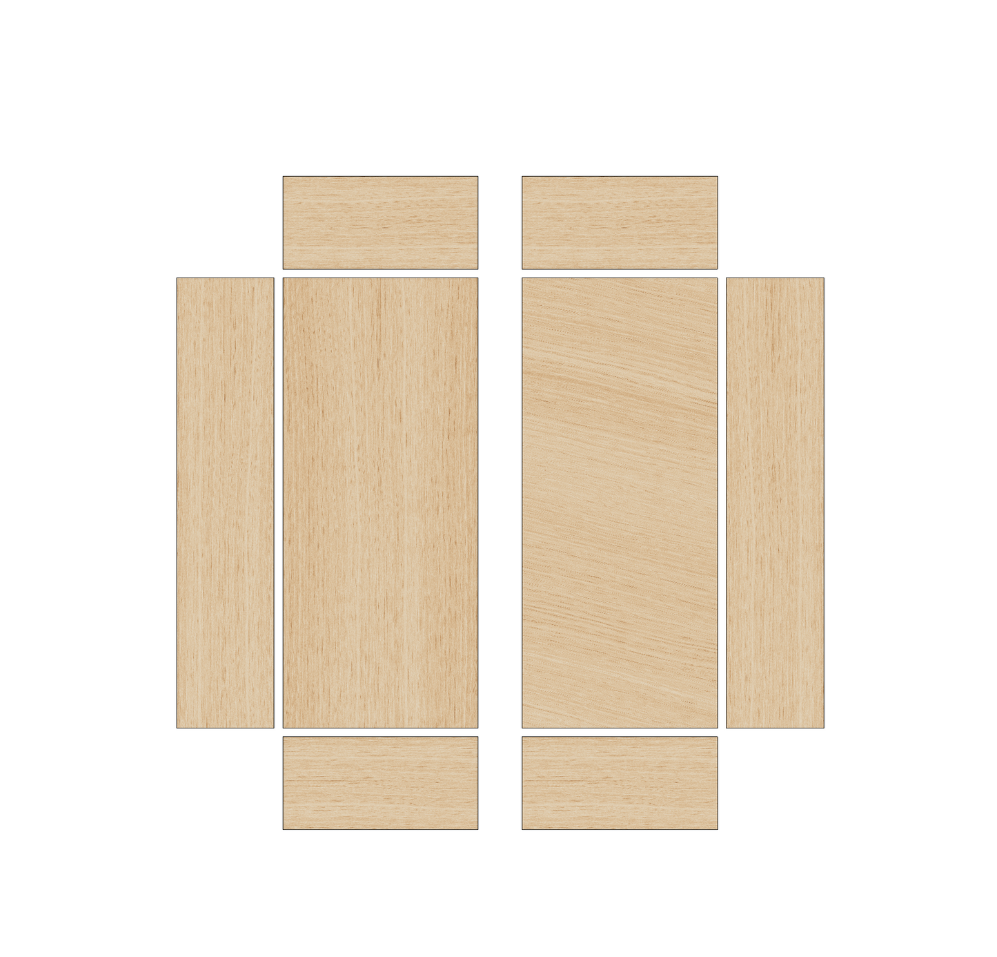 Vauxhall Movano 2010-2021 SWB, MWB, LWB, XLWB (Not Double Wheel) - Wheel Boxes Ply Lining Kit
