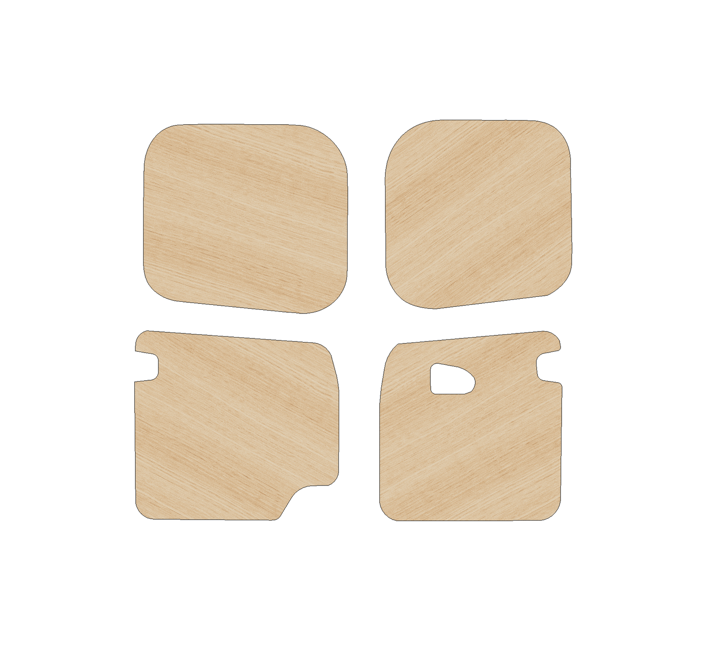Vauxhall Vivaro 2002-2014 - Rear Door Panels Ply Lining Kit