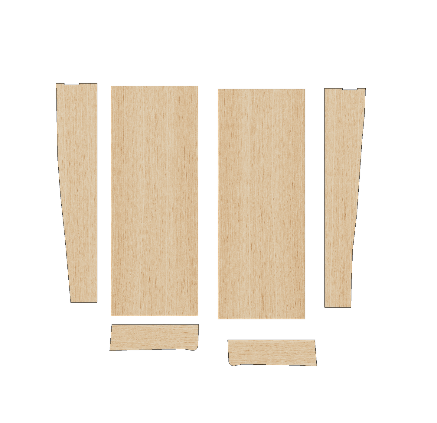 Vauxhall Vivaro 2019-Present SWB - Wheel Boxes Ply Lining Kit
