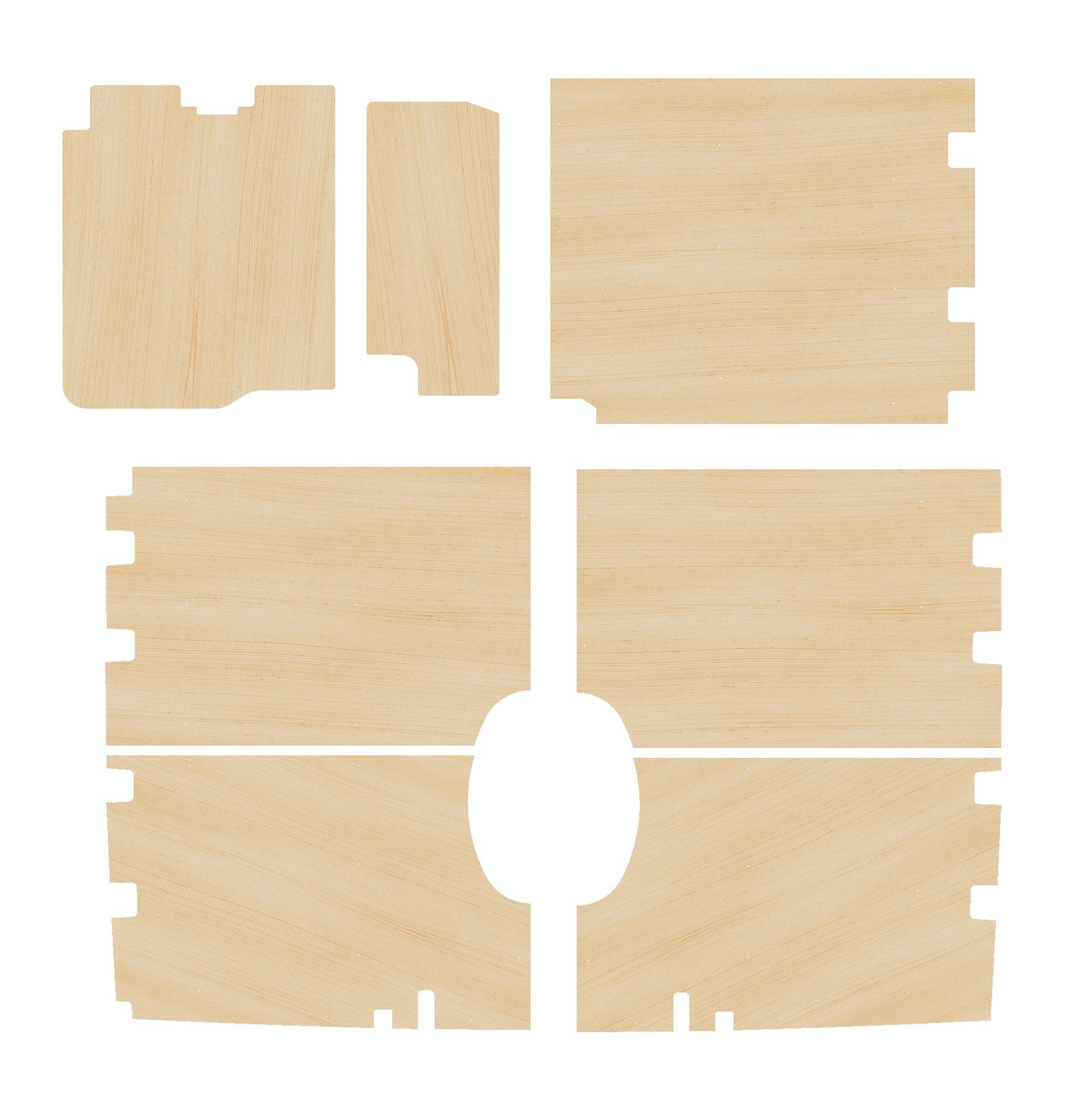 Volkswagen Crafter 2017-Present, LWB RWD - Side Panels Ply Lining Kit