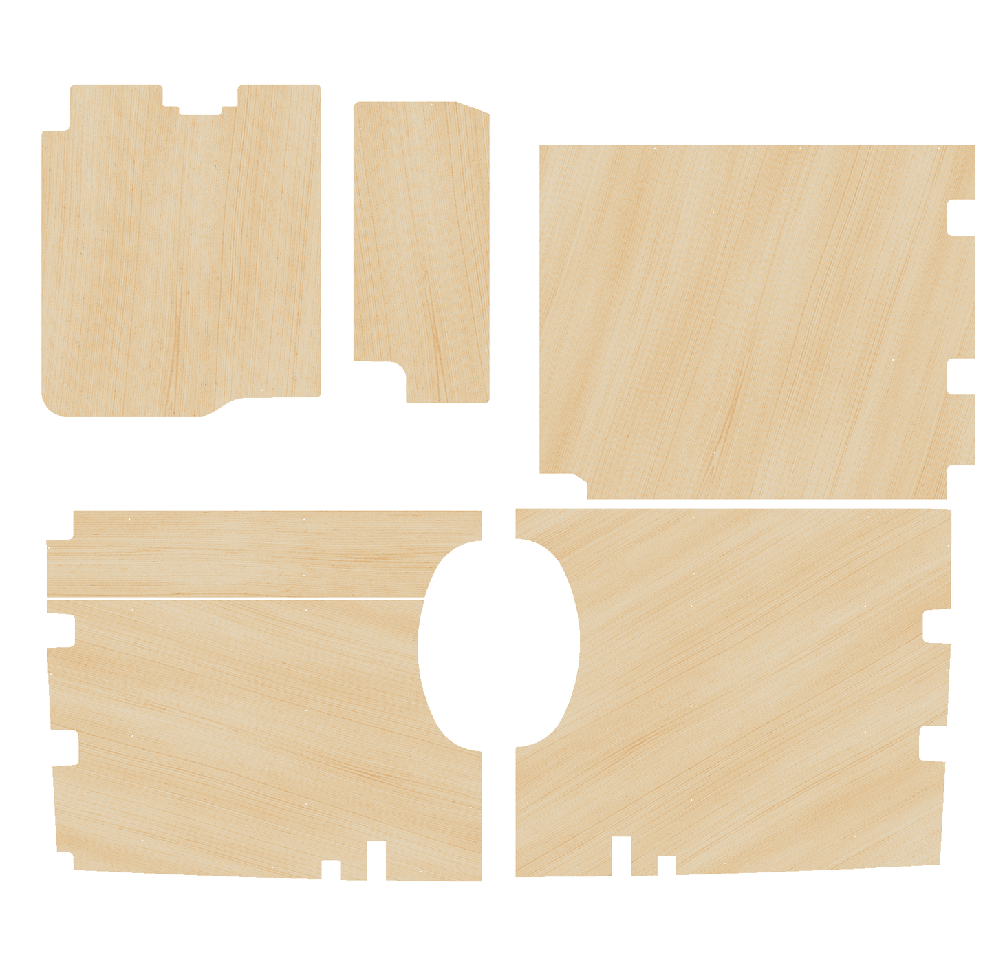 Volkswagen Crafter 2017-Present, MWB RWD - Side Panels Ply Lining Kit