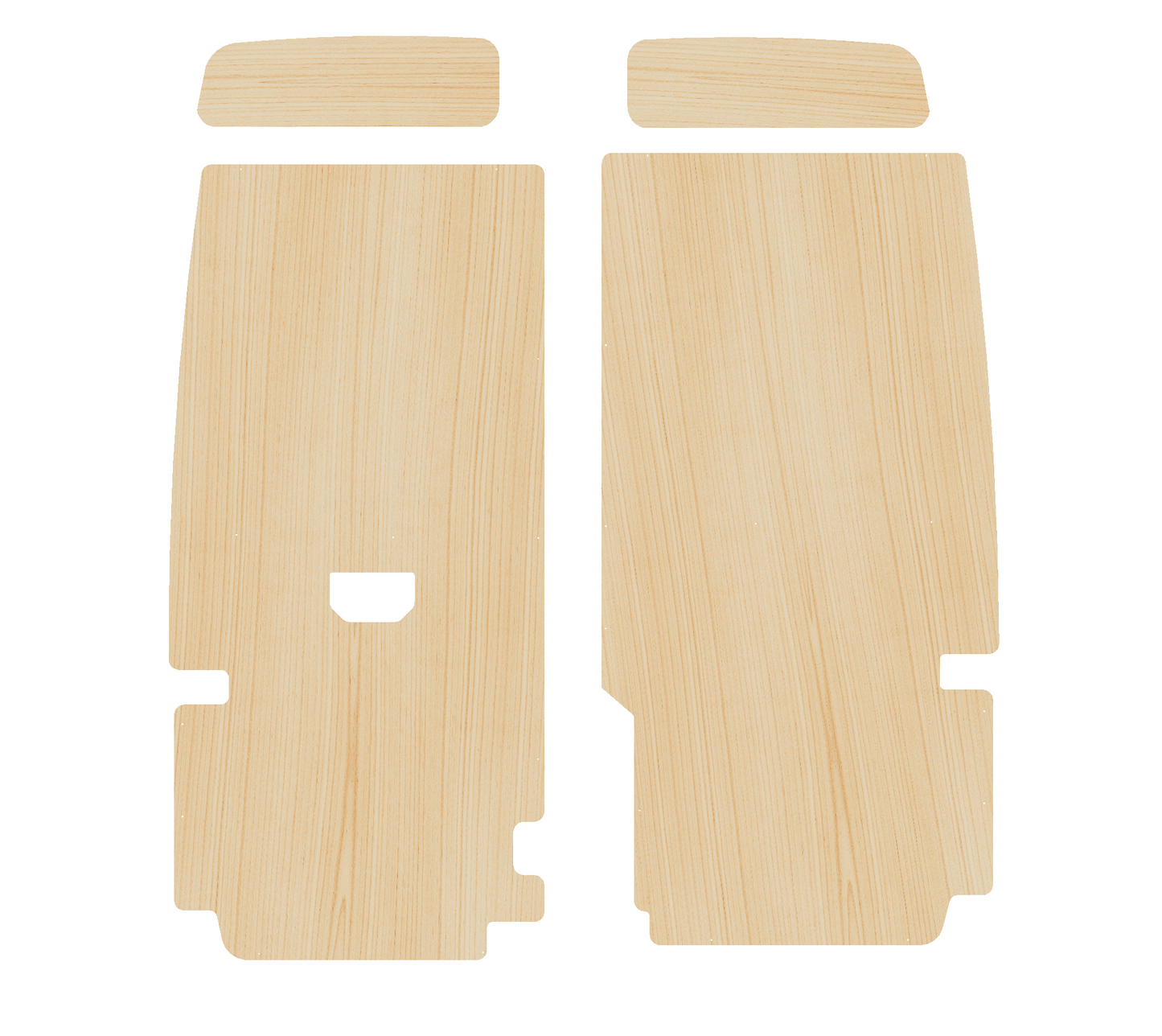 Volkswagen Crafter 2017-Present, MWB - Rear Door Panels Ply Lining Kit