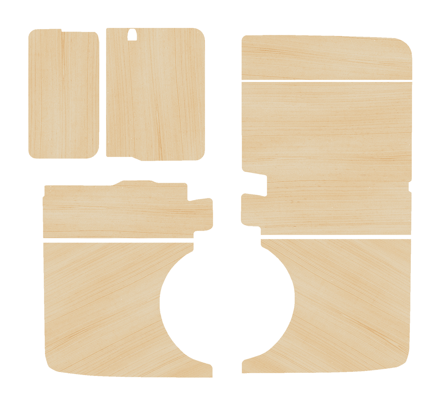 Volkswagen Transporter T5-T6 2003-2025, LWB - Side Panels Ply Lining Kit