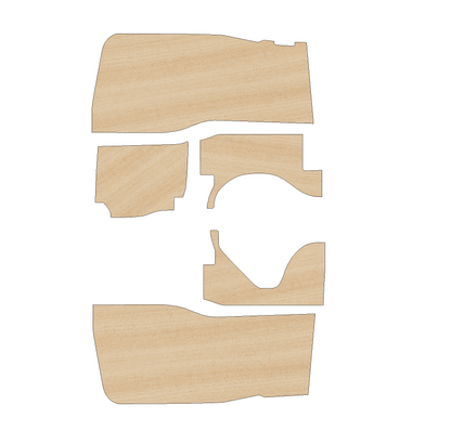 Citroen Berlingo 2008-2018 SWB No Sliding Door - Side Panels Ply Lining Kit