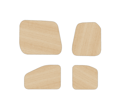 Citroen Berlingo 2008-2018 SWB - Rear Door Panels Ply Lining Kit