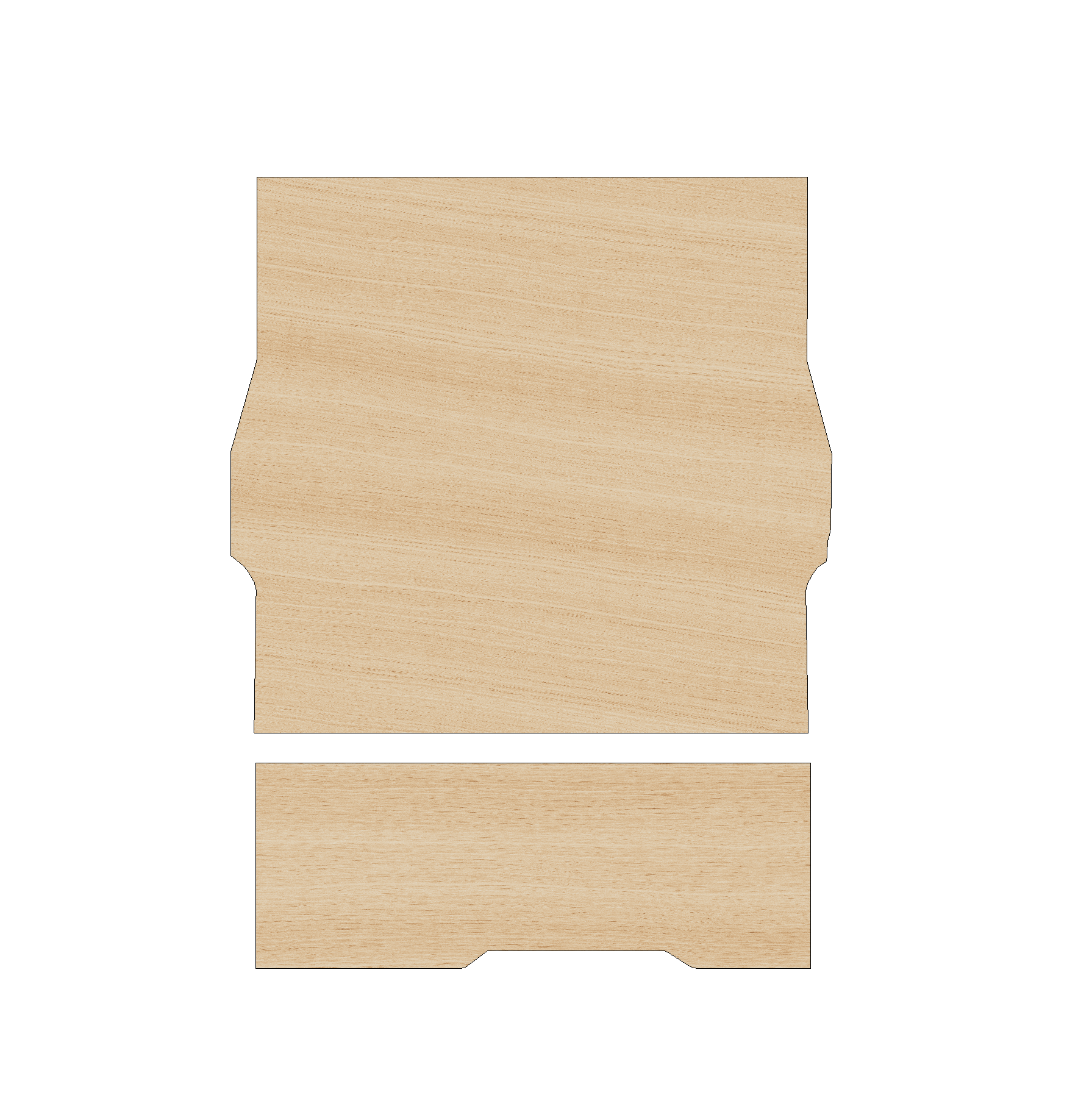 Citroen Berlingo 2008-2018 SWB Two Sliding Door - Floor Ply Lining Kit