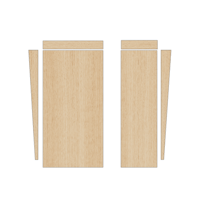 Citroen Berlingo 2008-2018 SWB - Wheel Boxes Ply Lining Kit