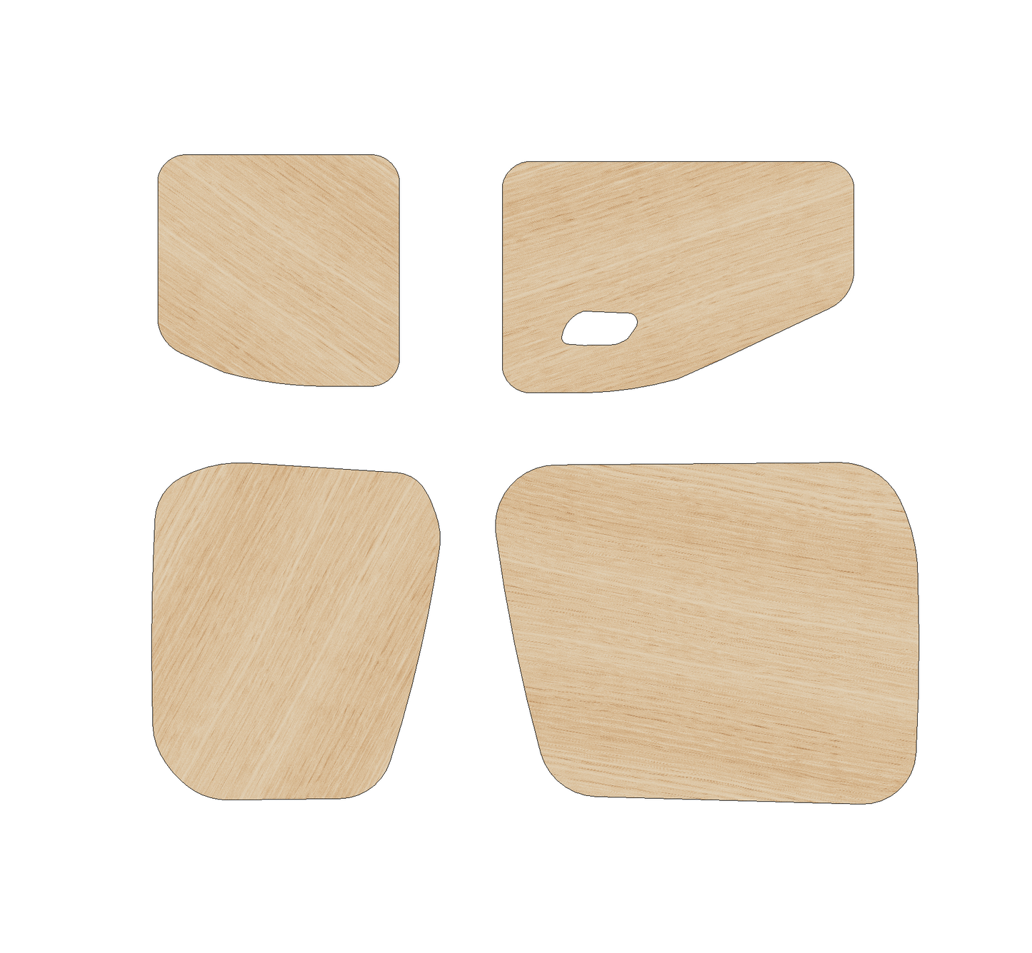Citroen Berlingo 2018 - Present LWB - Rear Door Panels Ply Lining Kit