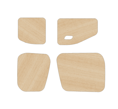 Citroen Berlingo 2018 - Present LWB - Rear Door Panels Ply Lining Kit