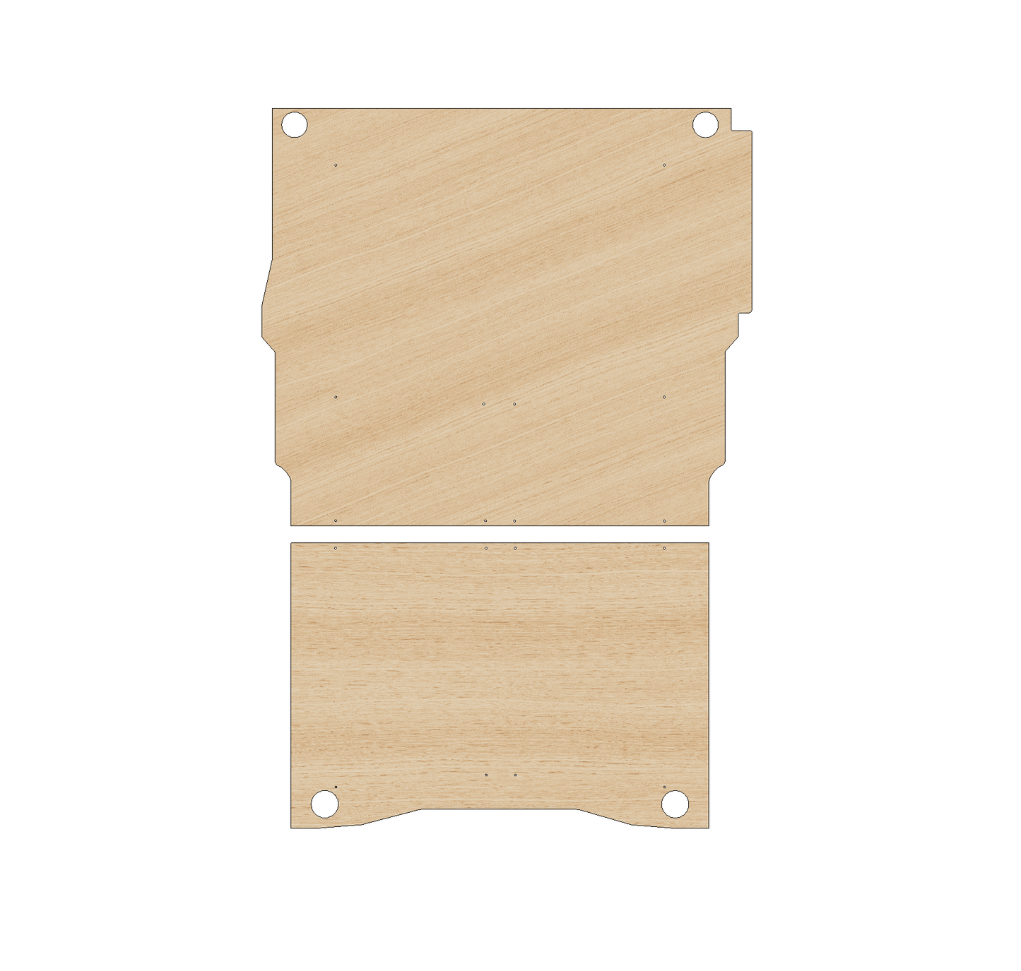 Citroen Berlingo 2018 - Present LWB Single Sliding Door - Floor Ply Lining Kit