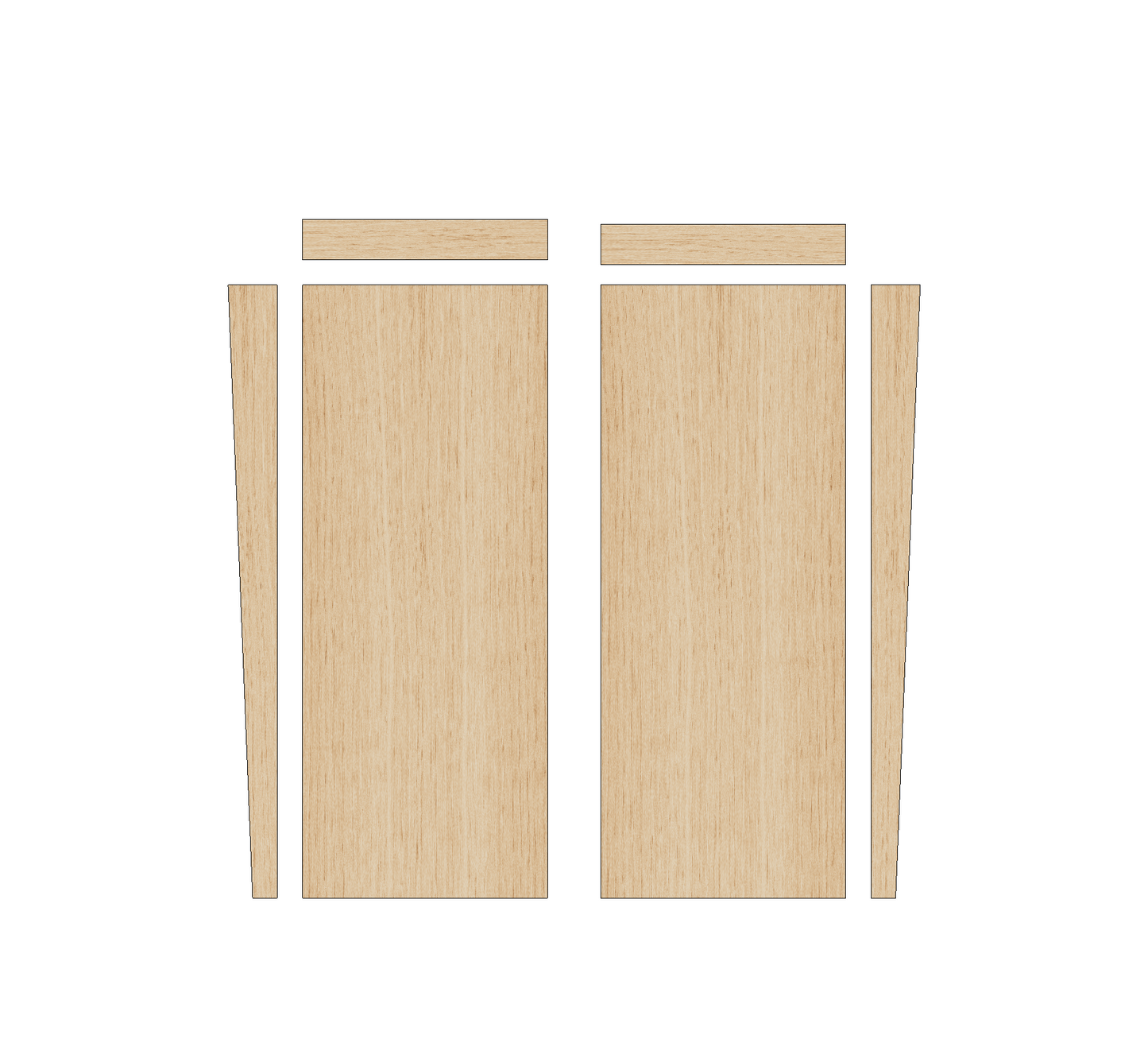 Citroen Berlingo 2018 - Present LWB - Wheel Boxes Ply Lining Kit
