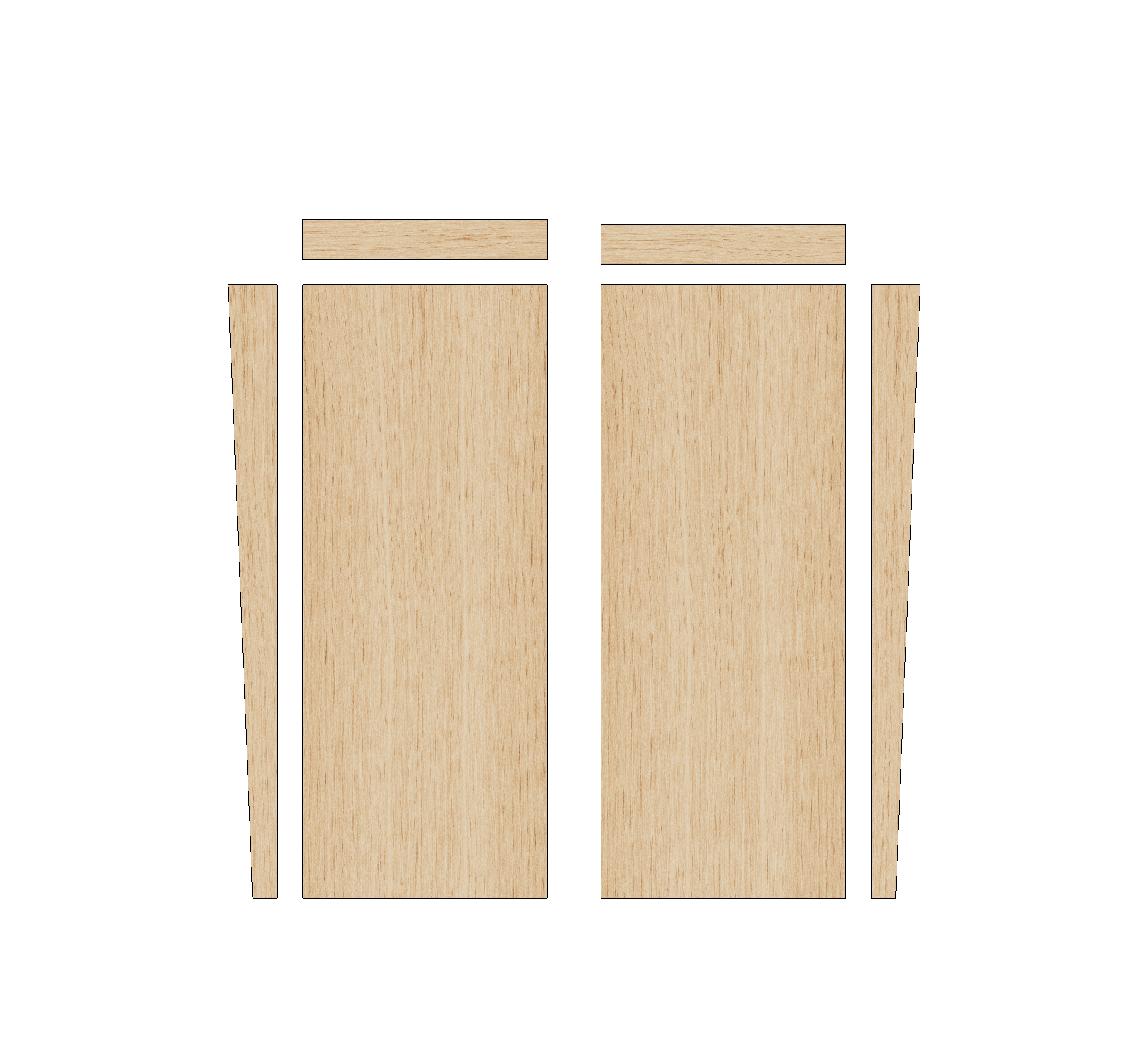 Citroen Berlingo 2018 - Present LWB - Wheel Boxes Ply Lining Kit