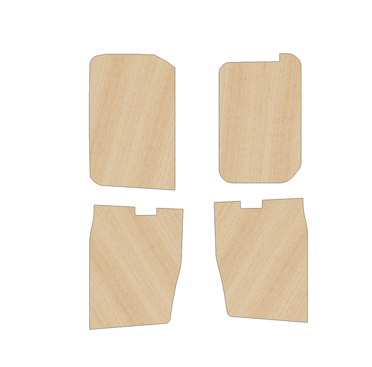 Citroen Berlingo 2018 - Present SWB - Side Panels Ply Lining Kit