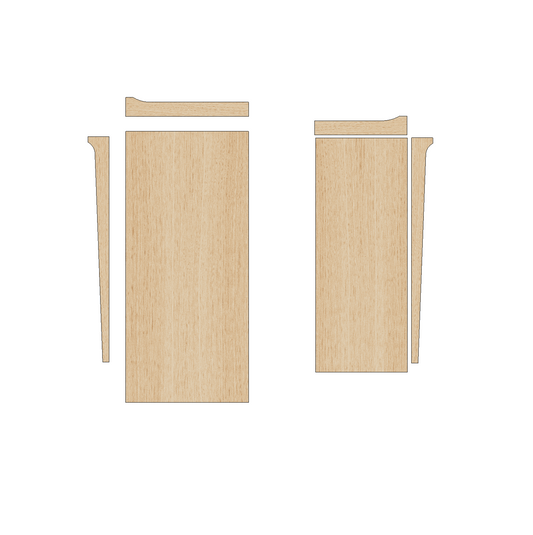 Citroen Berlingo 2018 - Present SWB - Wheel Boxes Ply Lining Kit