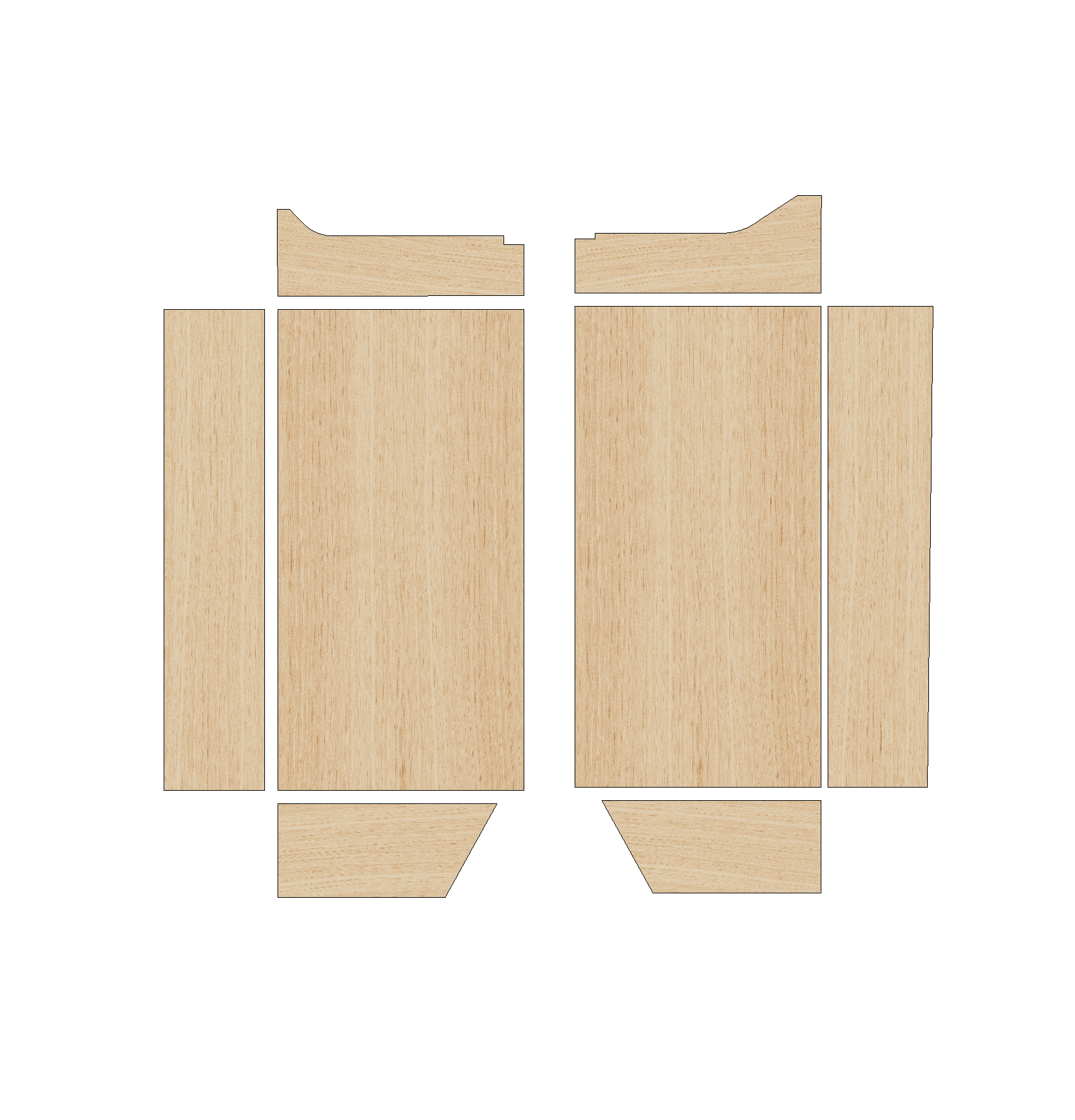 Citroen Dispatch 2016-Present LWB - Wheel Boxes Ply Lining Kit