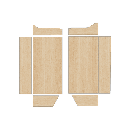 Citroen Dispatch 2016-Present LWB - Wheel Boxes Ply Lining Kit