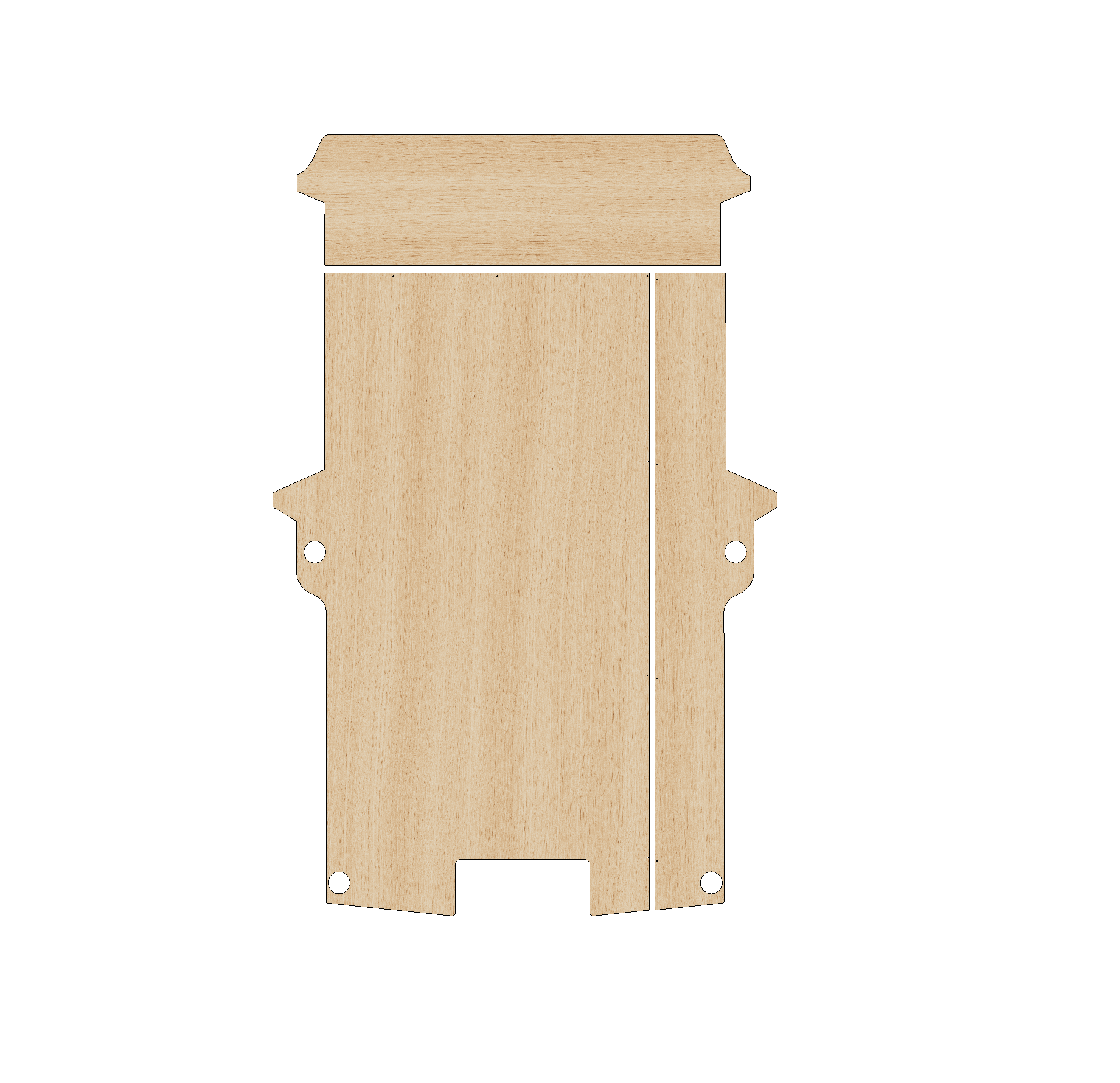 Citroen Dispatch 2016-Present MWB - Floor Ply Lining Kit