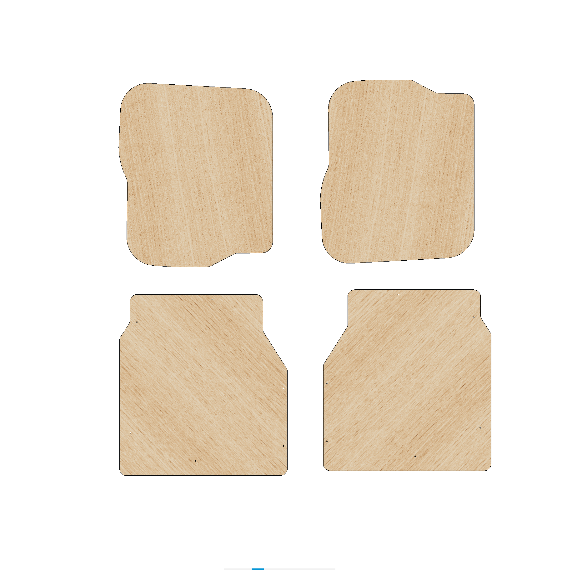 Citroen Dispatch 2016-Present MWB - Rear Door Panels Ply Lining Kit