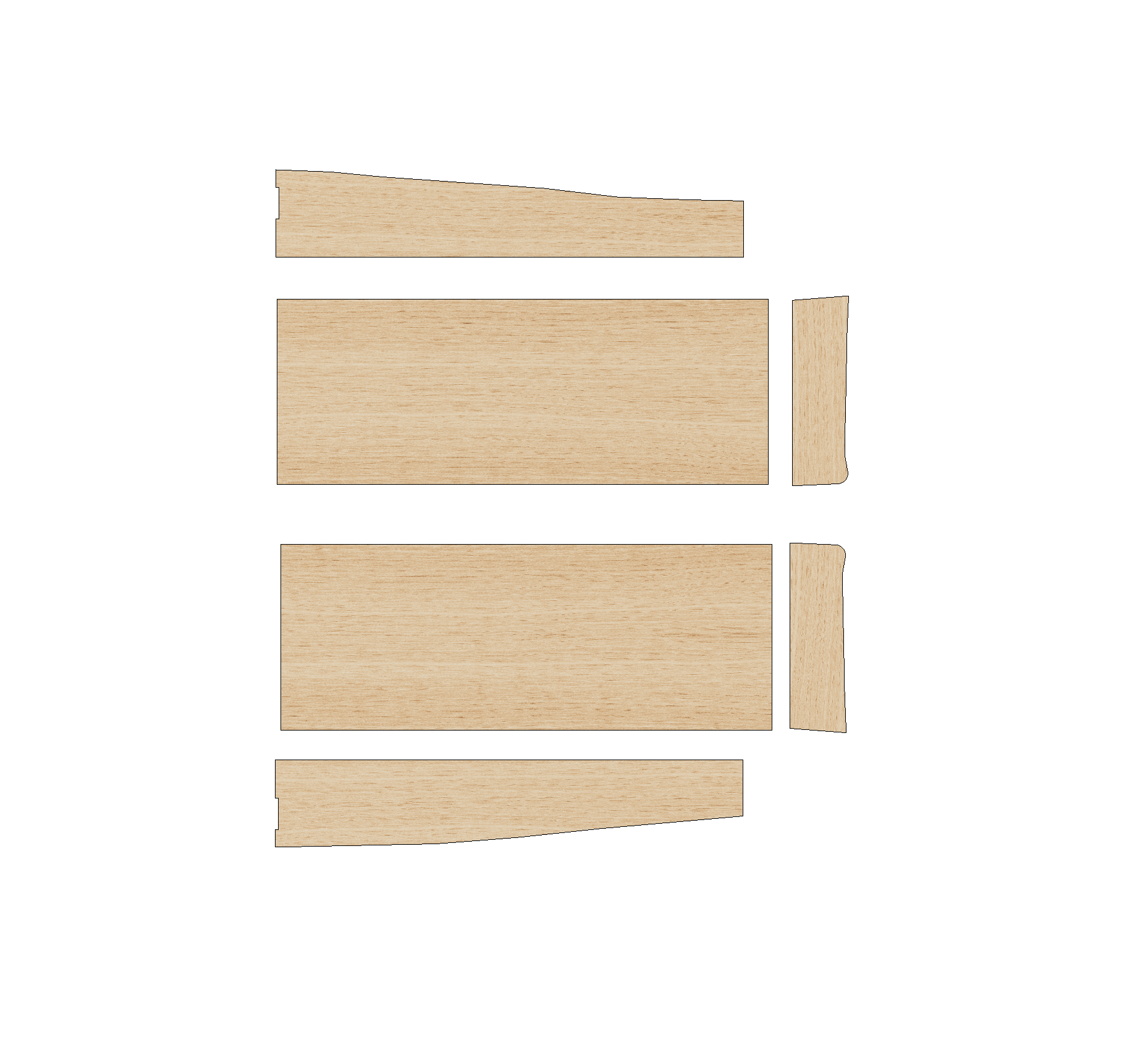 Citroen Dispatch 2016-Present MWB - Wheel Boxes Ply Lining Kit