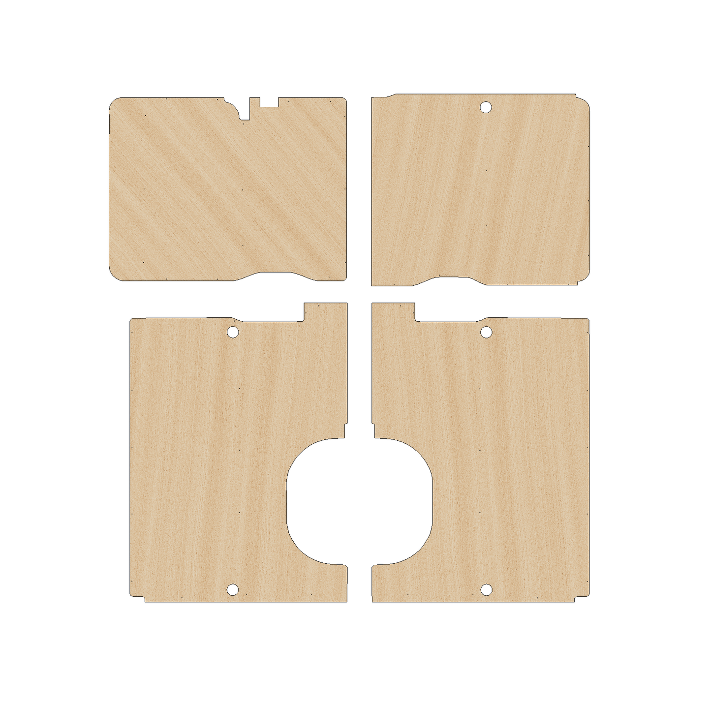 Citroen Relay 2006-Present LWB Any Height - Side Panels Ply Lining Kit