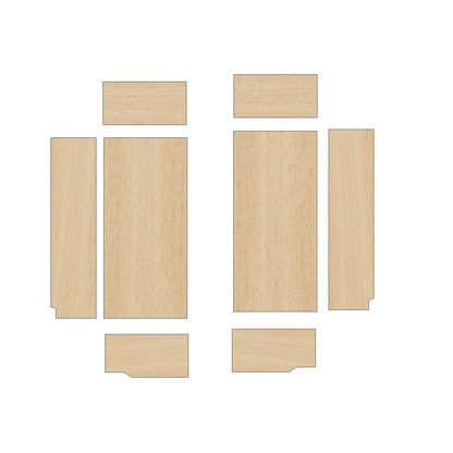 Citroen Relay 2006-Present SWB/L1 - Wheel Boxes Ply Lining Kit