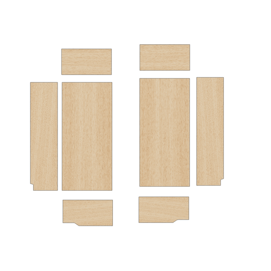 Citroen Relay 2006-Present SWB/L1 - Wheel Boxes Ply Lining Kit