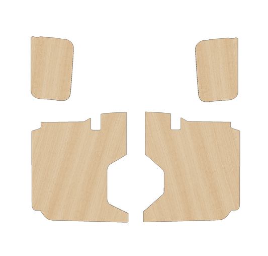 Fiat Doblo 2010-2022 LWB Double Sliding Door - Side Panels Ply Lining Kit