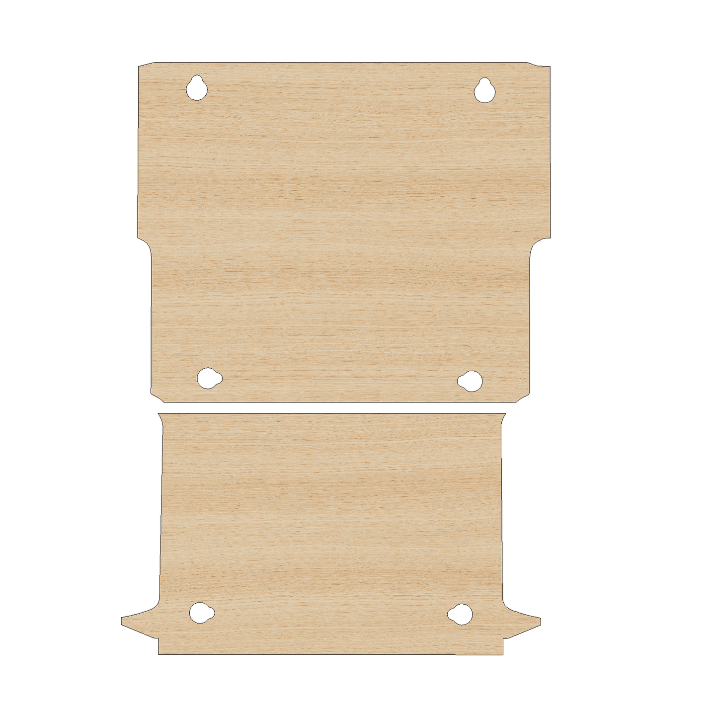 Fiat Doblo 2010-2022 LWB Single Sliding Door - Floor Ply Lining Kit