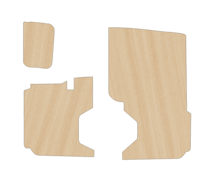 Fiat Doblo 2010-2022 LWB Single Sliding Door - Side Panels Ply Lining Kit