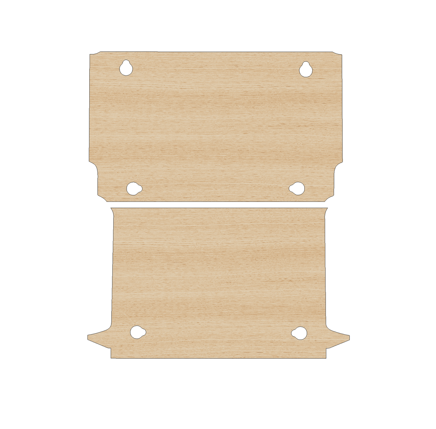 Fiat Doblo 2010-2022 SWB Double Sliding Door - Floor Ply Lining Kit